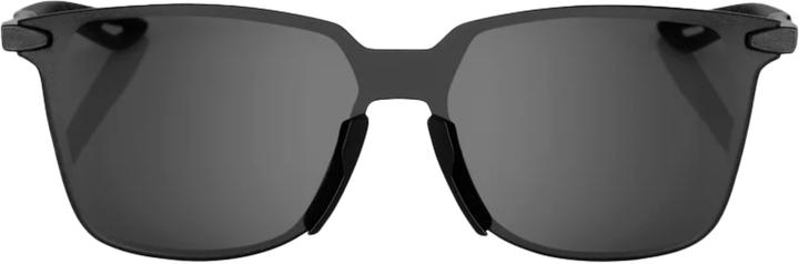 Actual product image 100% Legere Square Glasses (Polished Black, Smoke)