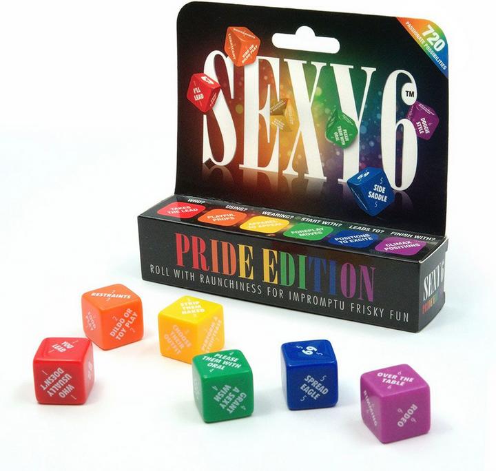 Actual product image Creative Conceptions Sexy 6 Dice - Pride Edition (Dice games)