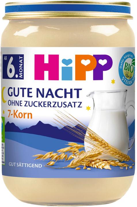 Hipp Buonanotte biologica, 7 cereali, senza zuccheri aggiunti (190 g)