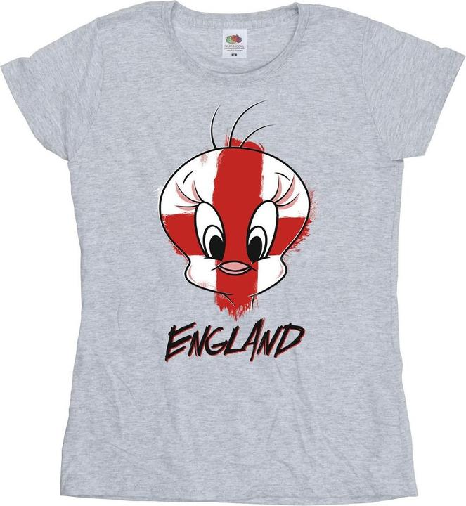 Immagine prodotto Looney Tunes Tweety England Face Maglietta Donna (XL)