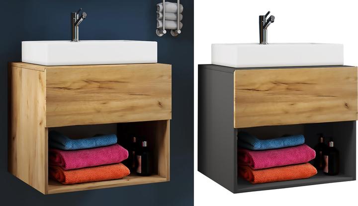 Immagine prodotto VCM Blocco bagno 2 pezzi cassetto lavabo "Lendas II" mobili da bagno