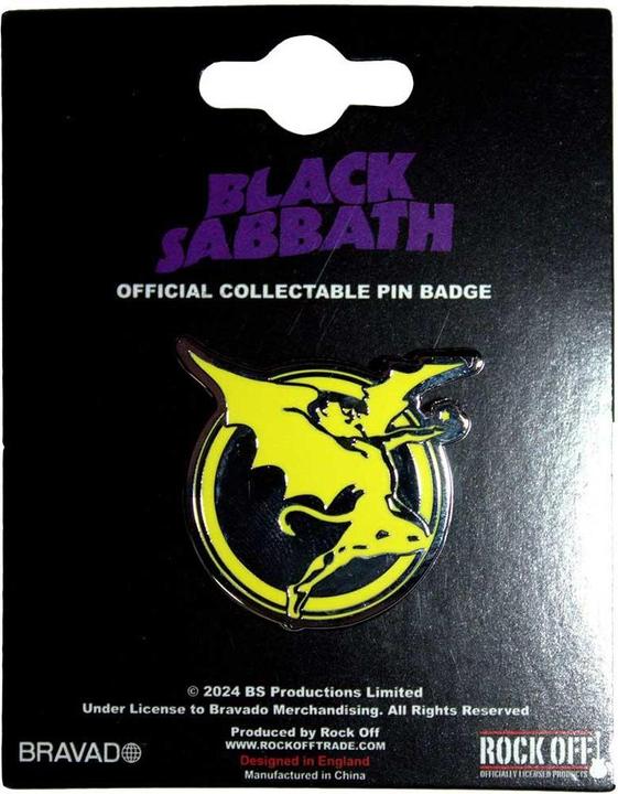 Produktbild Black Sabbath Abzeichen Never Say Die Metall
