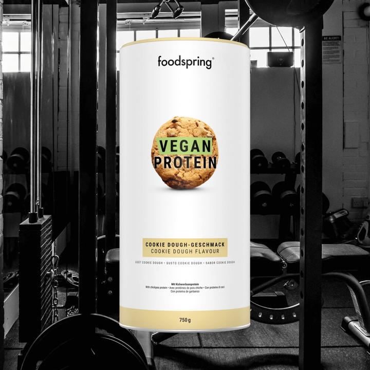 Actual product image Foodspring Vegan Protein (Cookie Dough, 1 pcs., 750 g)