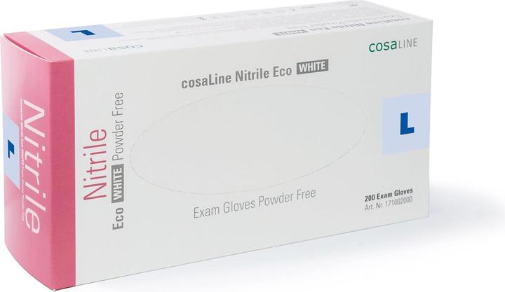 CosaLine Examination gloves Nitrile Eco white powder free (L)