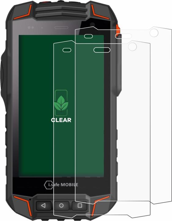Actual product image ScreenLeaf Protective film sustainable screen protector screen protector film clear transparent (2 Piece, i.safe Mobile IS530.1)