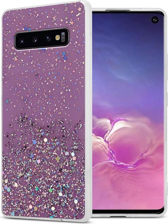 Lila mit Glitter