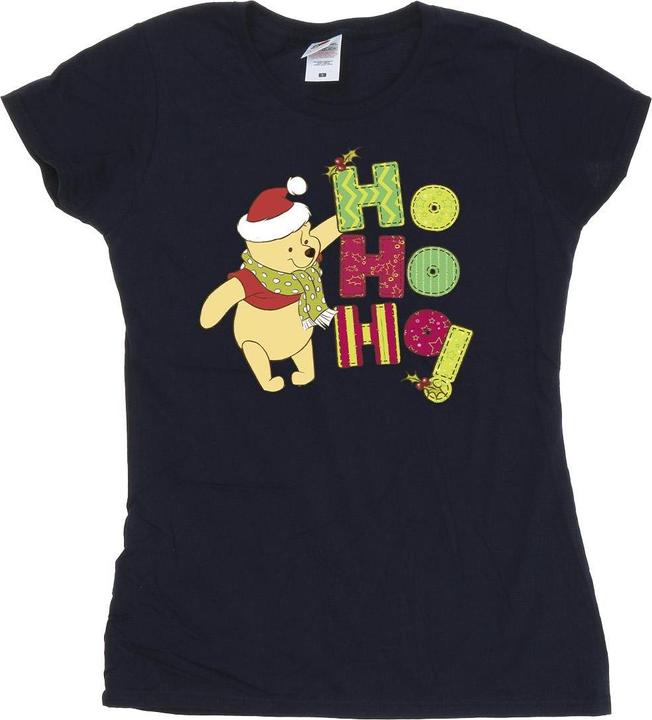 Immagine prodotto Disney Winnie The Pooh Ho Ho Ho Scarf Maglietta Donna (XXL)