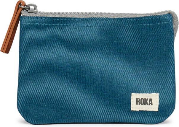 Actual product image Roka London Carnaby Wallet Sustainable Canvas Marine