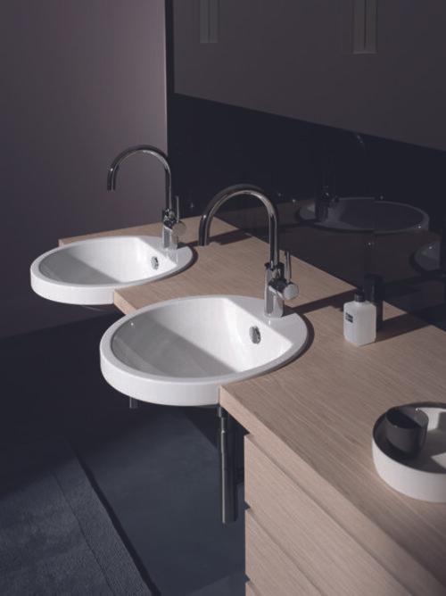 Produktbild Alape Halbeinbaubecken HB.S450H, rund Ø 45,0cm, 2900000000, weiss (475 mm, 450 mm)