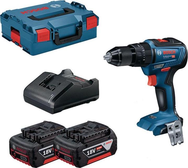 Trapano a percussione a batteria, 2 batterie