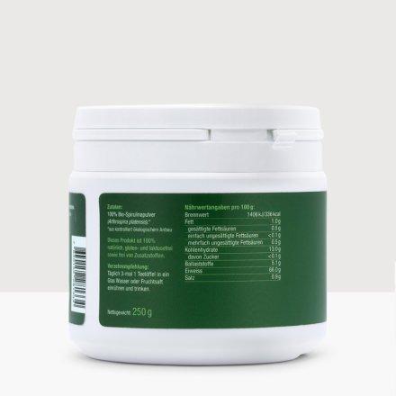 Nutritional values and ingredients Effective Nature Organic spirulina (420 Piece, Pills, 210 g)