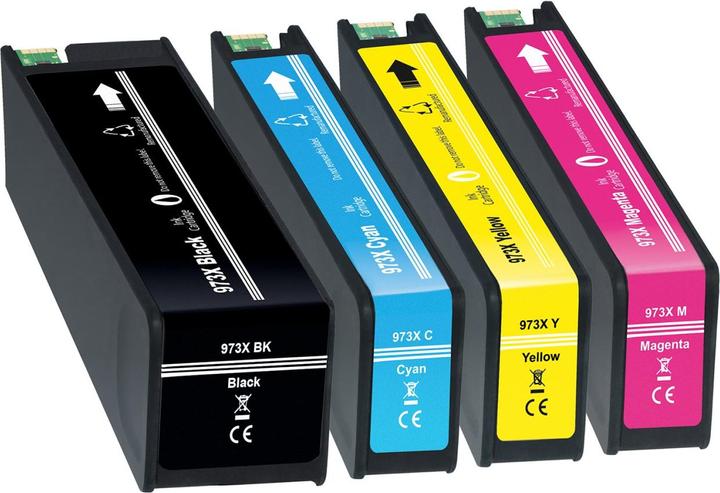 Produktbild Plutoos HP 973X Patronen XXL kompatibel, 4er Farbset
