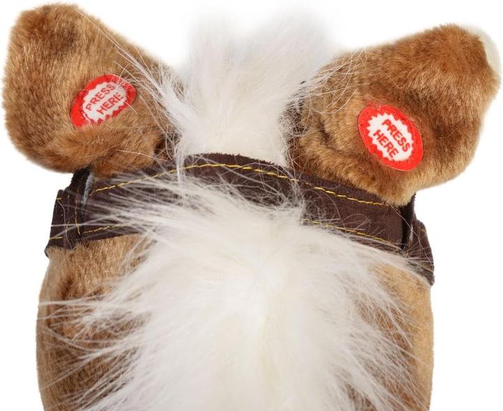 Actual product image Moni Rocking horse plush chipper castors