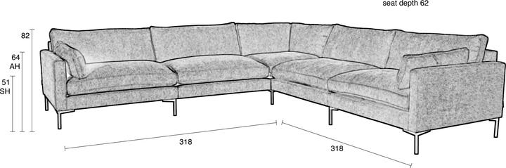 Actual product image Zuiver Summer (Big sofa)