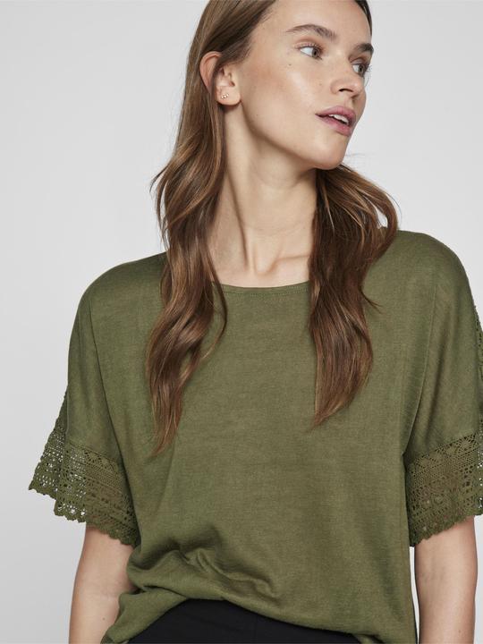 Actual product image Vila Round neck top with short sleeves (S)