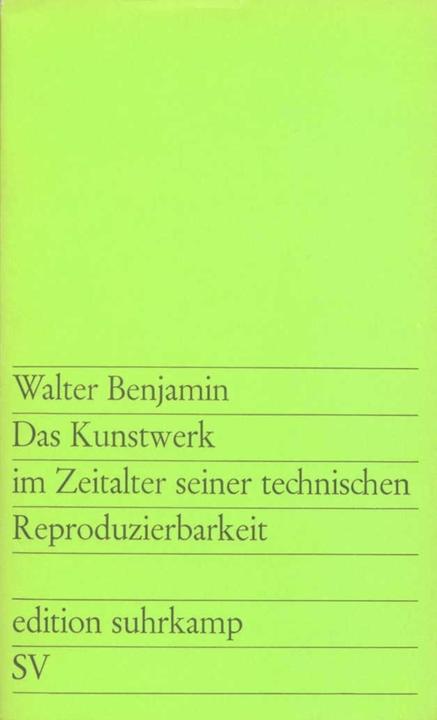 Immagine prodotto Das Kunstwerk im Zeitalter seiner technischen Reproduzierbarkeit (Tedesco, Walter Benjamin, 1963)