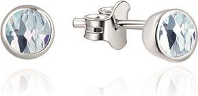 Image du produit Beneto Exclusif - Boucles d'oreilles fines en argent avec topaze TOPAGUP2716