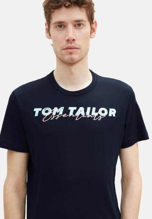 Immagine prodotto Tom Tailor T-Shirt Kurzarmshirt mit Front-Logo-Print (XL)