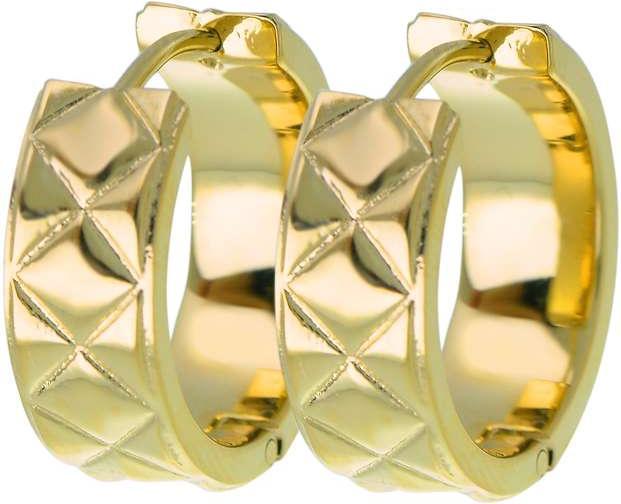 Produktbild Bijouteria Breite Ohrringe (PVD Beschichtung (goldfarbig), Chirurgenstahl 316L)