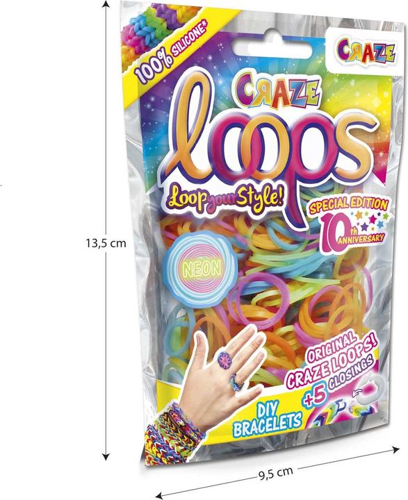 Actual product image Craze Loops - 100 Loops Bag ass.