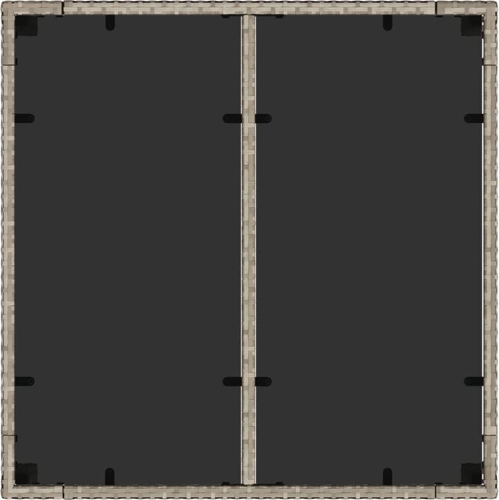 Produktbild VidaXL Gartentisch mit Glasplatte (90 cm)