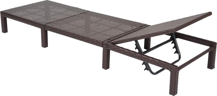 Image du produit JOHN316 Rattan Liegestuhl (198 cm)