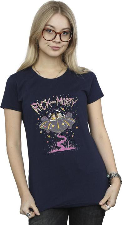 Immagine prodotto Rick And Morty Pink Spaceship Maglietta Donna (S)