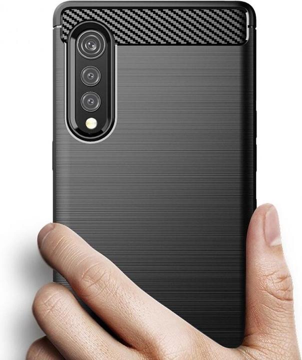 Actual product image Screenguard LG Velvet Hull Carbon Brushed Soft TPU (LG Velvet)