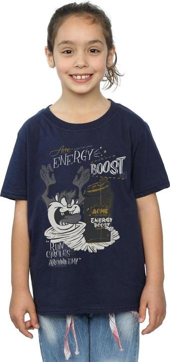 Actual product image Looney Tunes Girls Taz Energy Boost Cotton T-Shirt (152, 158)