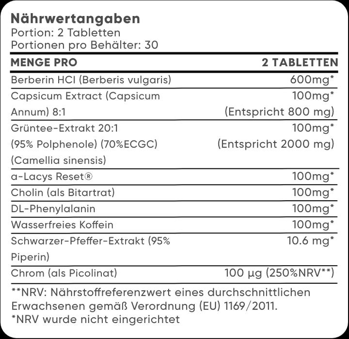 Nutritional values and ingredients DY Nutrition BlackBombs (Neutral, 1 pcs., 120 g)