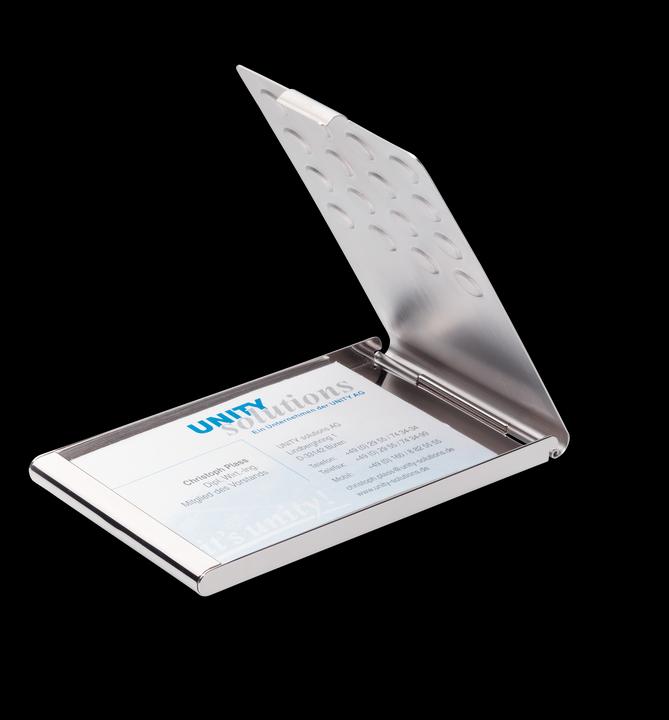 Image du produit Durable Etui pour cartes de visite Business Card Box Chrome (95 x 58 mm)