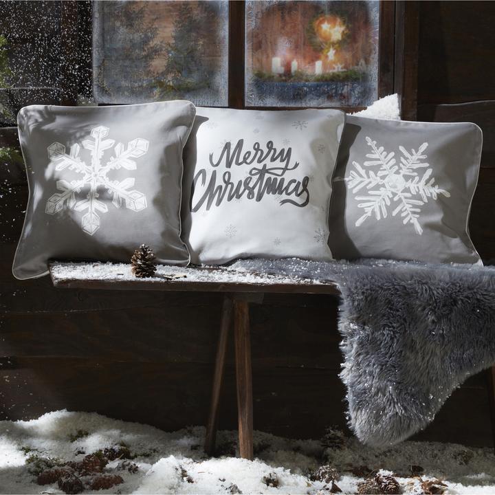 Immagine prodotto Erwin Müller Copri cuscino "Fiocco di neve" Set di 2 (40x40 cm)