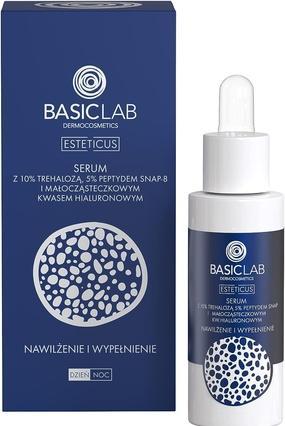 BasicLab Esteticus Serum Moisturizing And Filling Serum With 10% Trehalose. 5% Peptide Snap-8 And (30 ml)