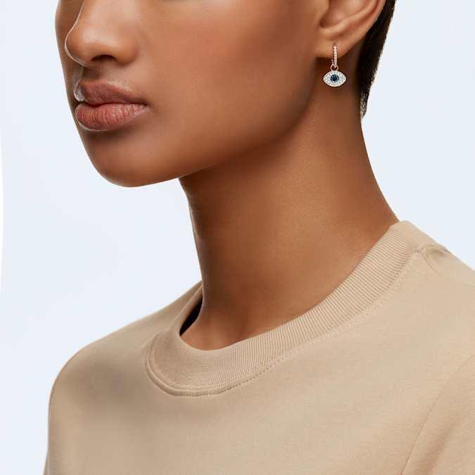 Image du produit Swarovski Boucles d'oreilles oeil maléfique Duo Hoop (Acier inoxydable)