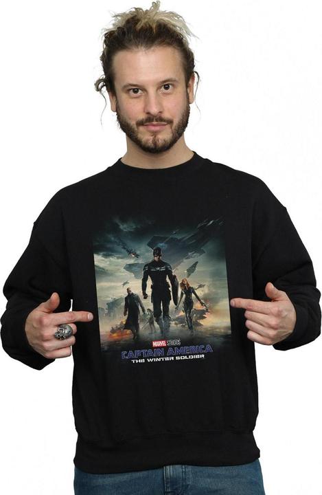 Produktbild Marvel Captain America The Winter Soldier Poster Sweatshirt (S)