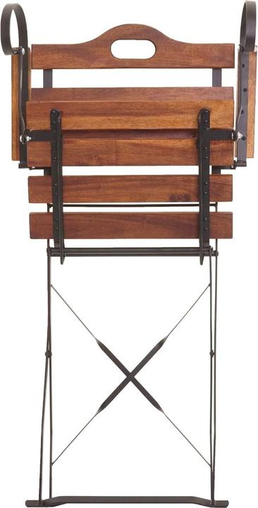 Actual product image Swisshandel24 2x Beer garden chair, folding chair garden chair, gastronomy quality acacia FSC-certified - brown