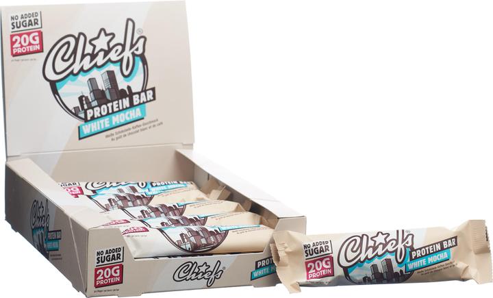 Produktbild Chiefs Protein Bar (Weisse Schokolade, 12 Stk., 660 g)