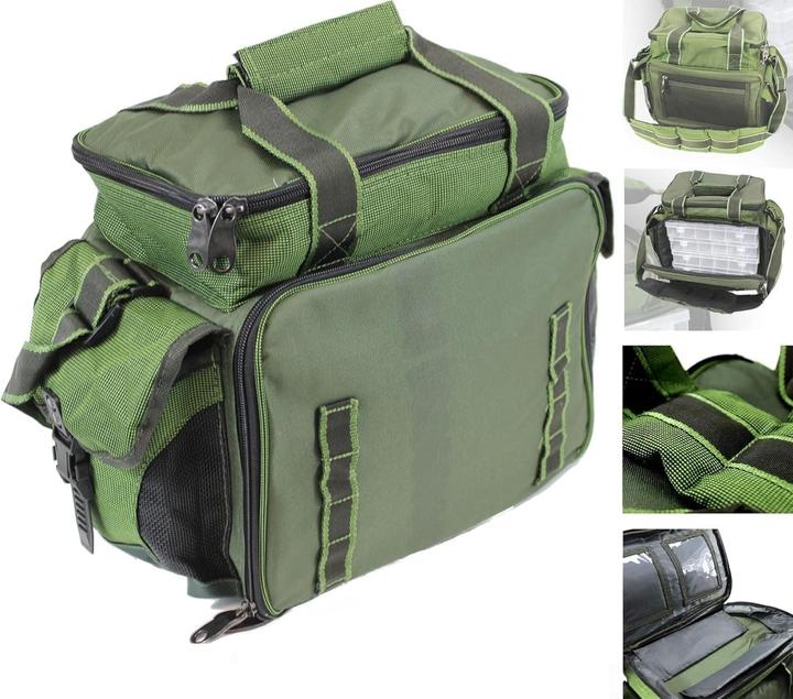 Actual product image QMBasic Fishing tackle box bag incl. 4 tackle boxes
