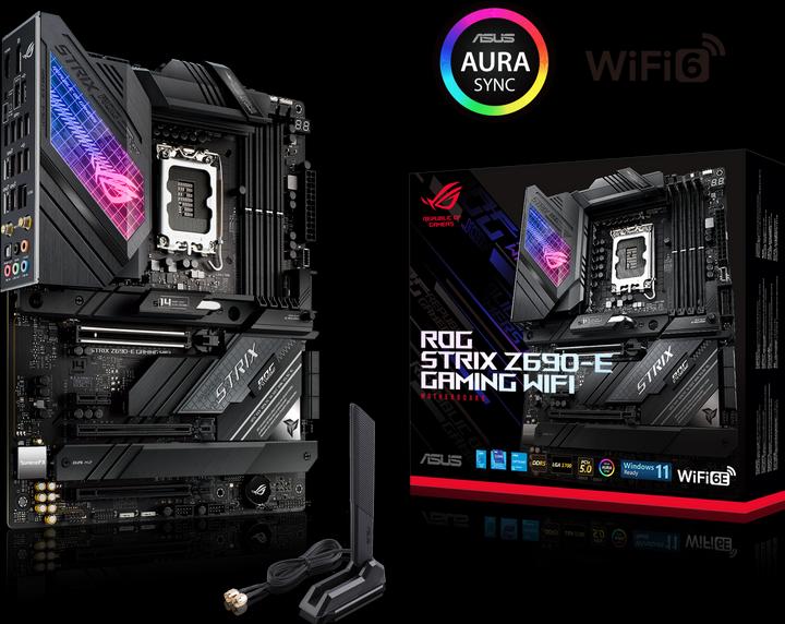 Produktbild ASUS ROG Strix Z690-E Gaming Wifi (LGA 1700, Intel Z690 (DDR5), ATX)