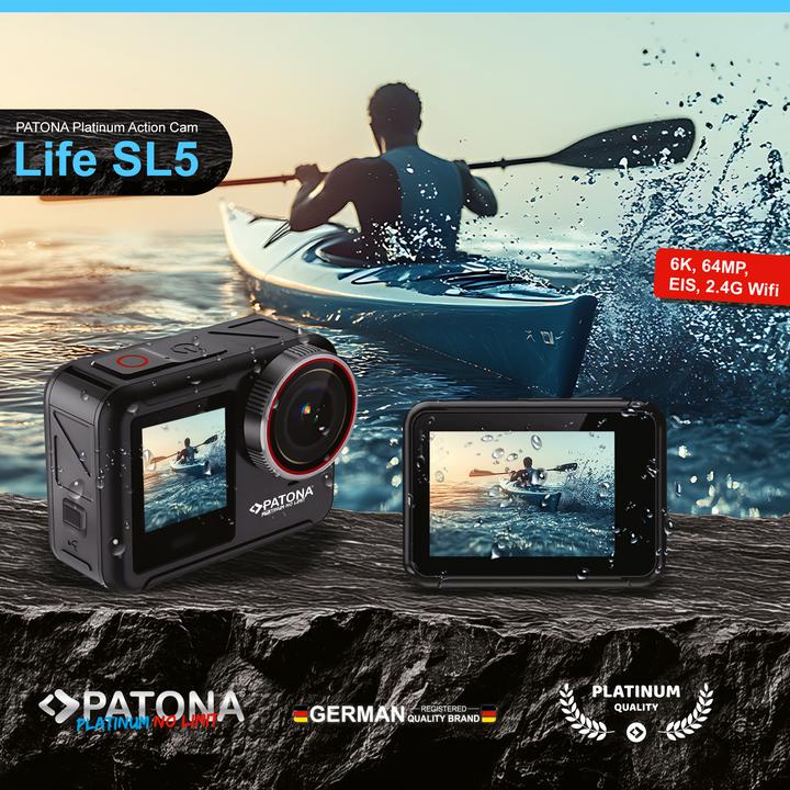 Immagine prodotto Patona Platinum Action Cam Life SL5 6K (30p, WiFi)