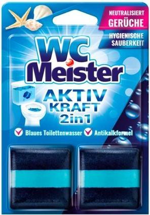 Image du produit Clovin Allemagne Wc Meister Tablette de coloration pour réservoir de toilettes 2x50g Mer