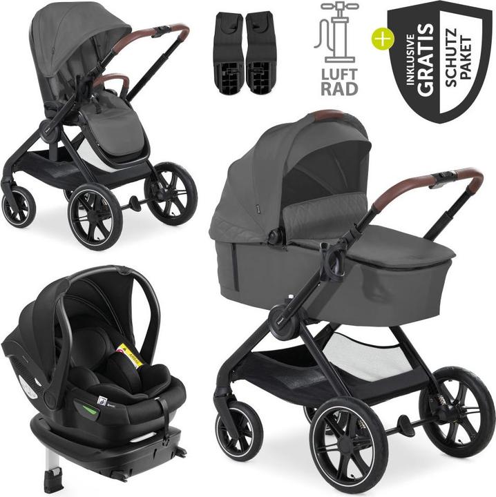 Hauck 4in1 Kinderwagen-Set Walk N Care Air Trio Kinderwagen 3 in 1