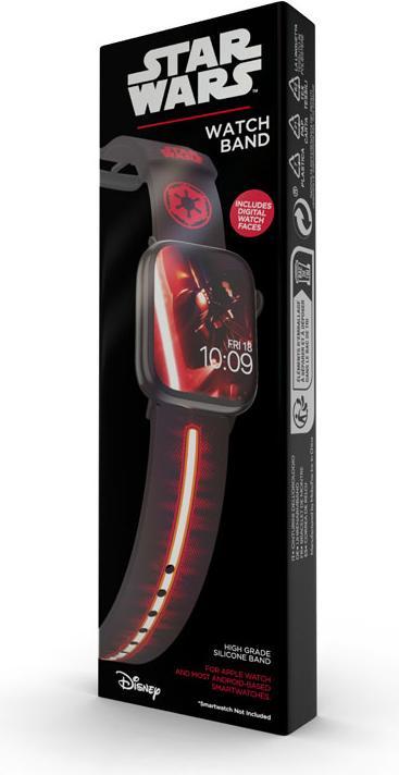 Immagine prodotto Moby Fox Bracciale Smartwatch Star Wars Darth Vader Lightsaber 22 mm (22 mm, Silicone, Acciaio inossidabile)