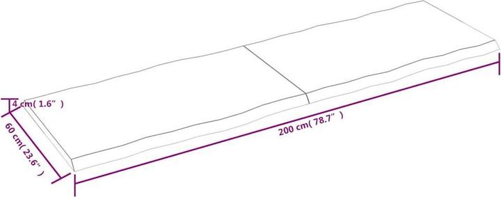 Image du produit VidaXL Aneta (200 x 4 x 60 cm)