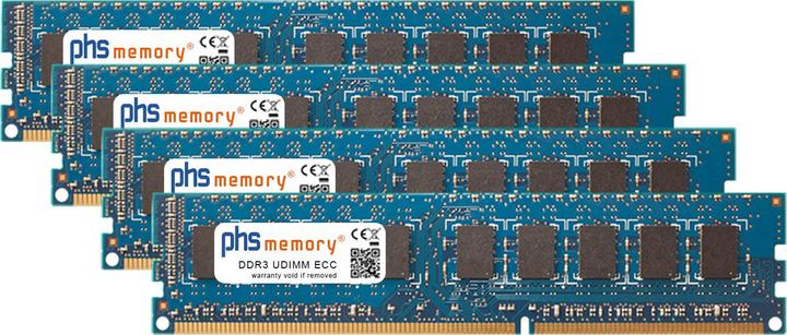Immagine prodotto PHS-memory 16GB (4x4GB) Kit di memoria RAM per Supermicro H8QGi+-LN4F DDR3 UDIMM ECC 1600MHz (Supermicro H8QGi+-LN4F, 4 x 4GB)