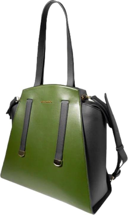 Image du produit Zoccolillo Sac à main en cuir vegan fait main IRIS vert XL
