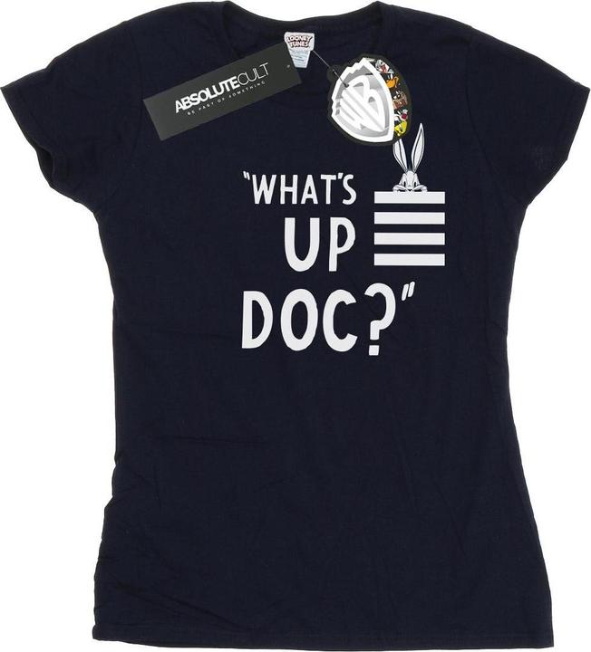 Immagine prodotto Looney Tunes Bugs Bunny What's Up Doc Stripes Maglietta Donna (XL)