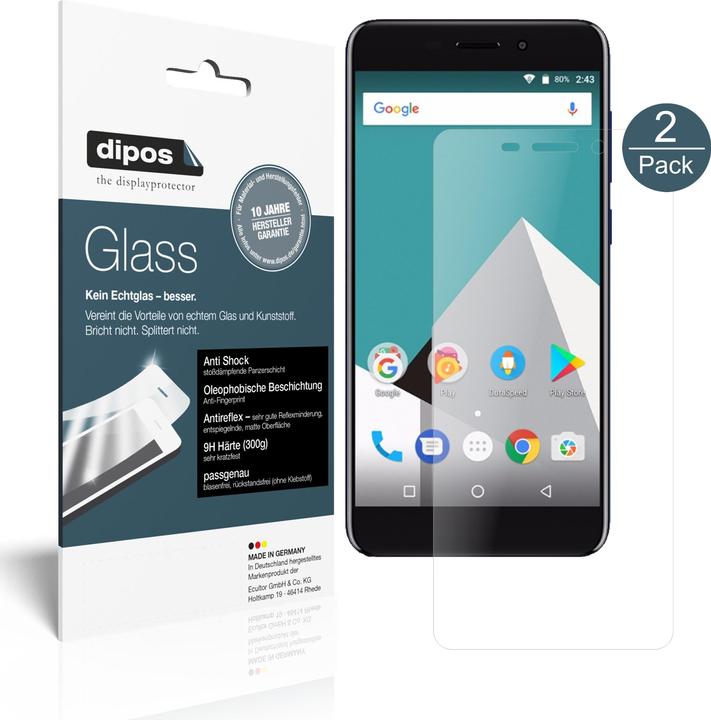 Produktbild Dipos Displayschutz Anti-Shock (2 Stück, Vernee M5)