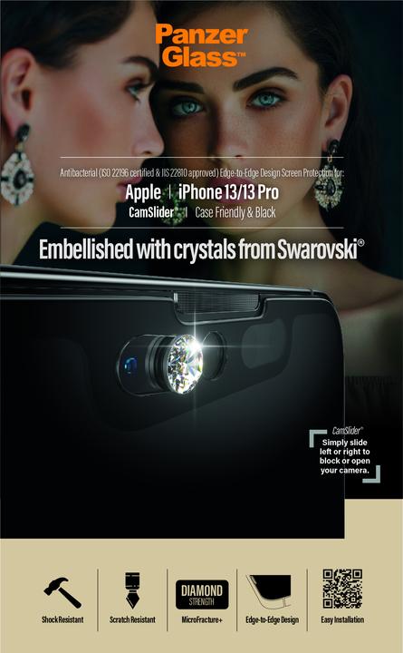 Immagine prodotto PanzerGlass Caso amichevole Cam Slider AB (1 Pezzo/i, Apple iPhone 13, Apple iPhone 13 Pro)