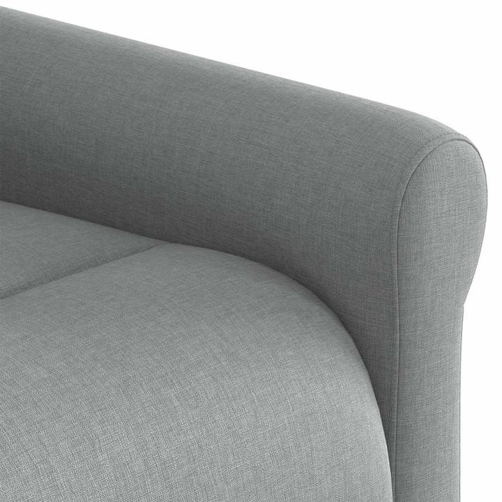 Actual product image VidaXL Electric massage chair with stand-up aid Light grey fabric